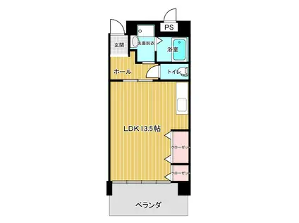 RISTA KUSHIBE(ワンルーム/5階)の間取り写真