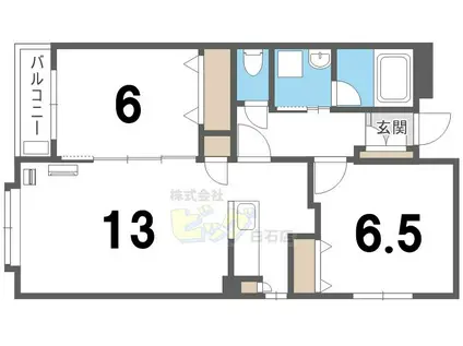 ノヴァ白石-II(2LDK/2階)の間取り写真