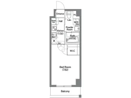 コンフォリア錦糸町DEUX(1K/7階)の間取り写真