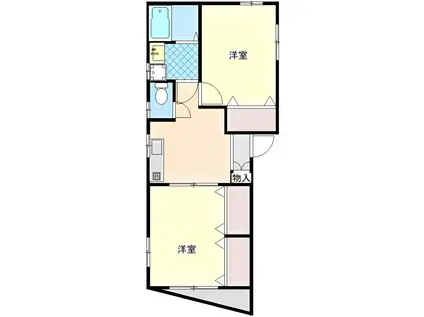 エナジーII(2K/1階)の間取り写真