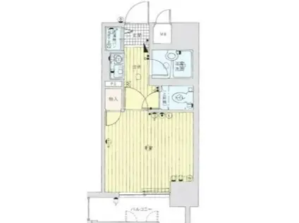 ダイナコート大橋レジックス(1K/5階)の間取り写真