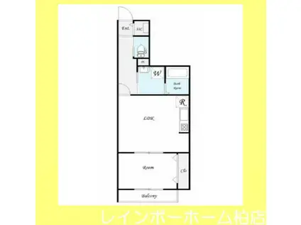 クオーレ我孫子I(1LDK/2階)の間取り写真