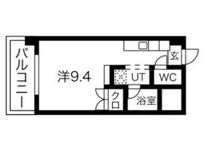 サルヴァトーレ 今宿(ワンルーム/2階)の間取り写真