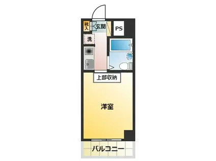 サンパレス南町(1K/5階)の間取り写真