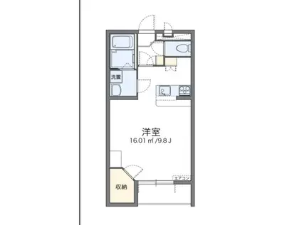 レオパレス彩II(1K/1階)の間取り写真