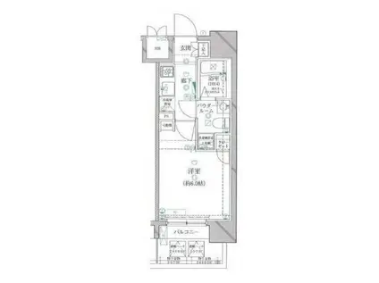 アルテシモ レガ(1K/7階)の間取り写真