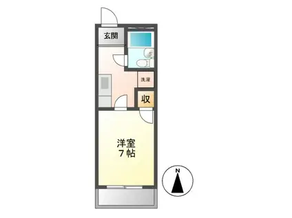 パークシャトー玉城(1K/3階)の間取り写真