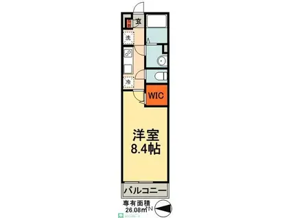 リブリ・エスペランサ(1K/3階)の間取り写真