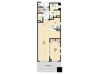 HF銀座レジデンスイースト/HF銀座レジデンスイースト(1LDK/4階)の間取り写真