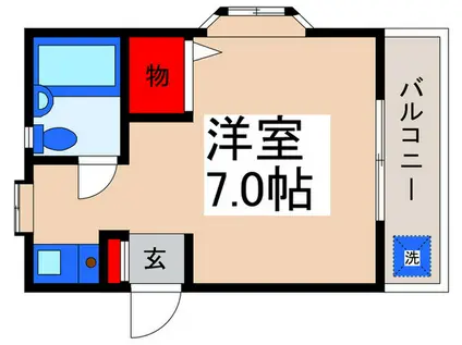 メゾンアイ浦安(ワンルーム/2階)の間取り写真