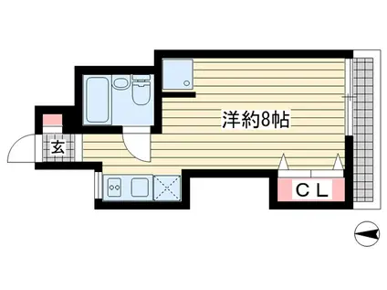 イーグルビル(ワンルーム/5階)の間取り写真