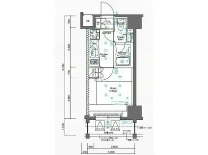 SYFORME YOKOHAMA-ODORIKOEN(1K/8階)の間取り写真
