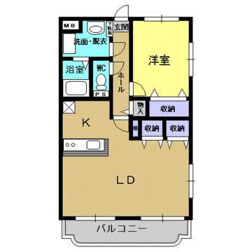 Y&Mアグリザード(1LDK/2階)の間取り写真