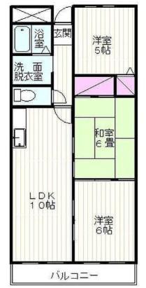 ビックノース 92(3LDK/3階)の間取り写真