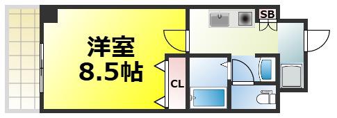 M・プラザ堀江南(1K/5階)の間取り写真