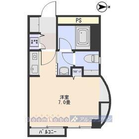 アルファ文京町マンション(1K/2階)の間取り写真