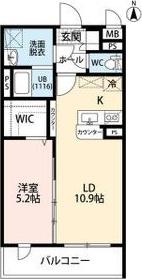 LEGRAND III (1LDK/4階)の間取り写真