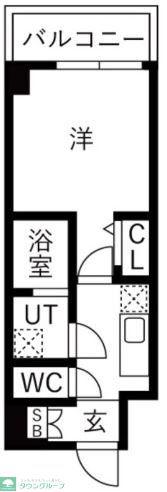 KDXレジデンス成増(1K/4階)の間取り写真