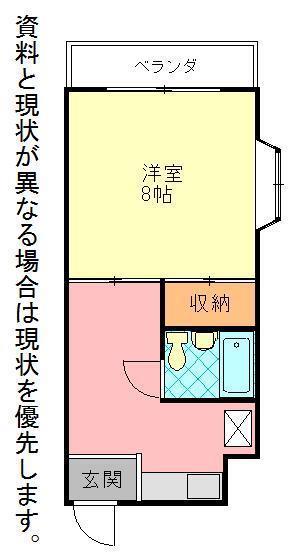 メッセシティー石垣(1DK/2階)の間取り写真