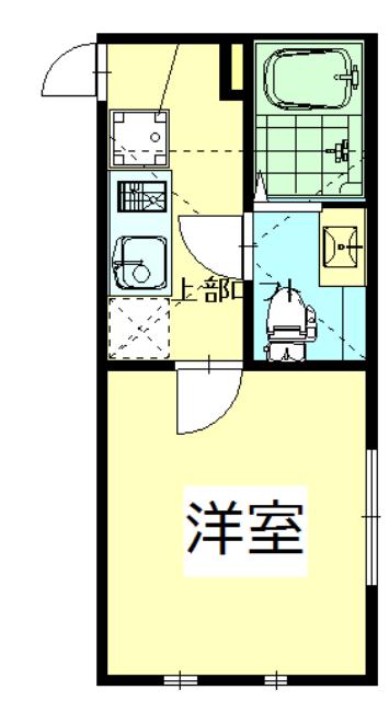 アザーレ・クオン新百合ヶ丘(1K/2階)の間取り写真