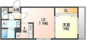 シャイニングライブIII(1LDK/3階)の間取り写真