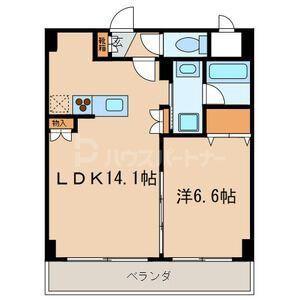 セラ浦安(1LDK/1階)の間取り写真