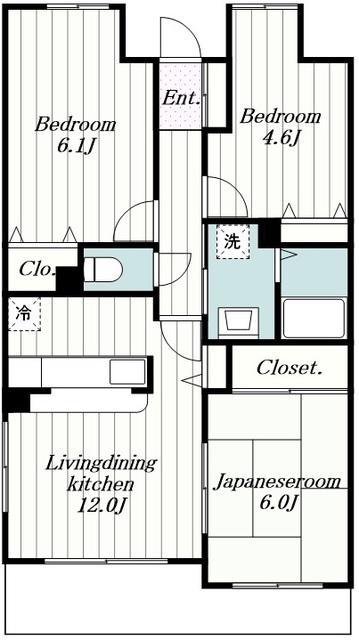 エスボヌール(3LDK/3階)の間取り写真