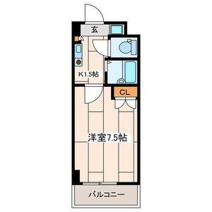 ABITARE海老名(1K/4階)の間取り写真