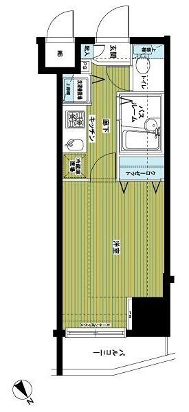 トーシンフェニックス新横濱イクシール(1K/7階)の間取り写真