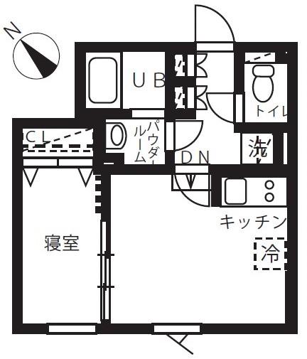 ジェイエムケー田園調布(1DK/1階)の間取り写真