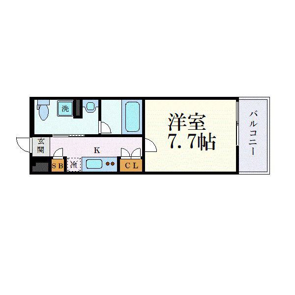 クレヴィスタ池袋ウエスト(1K/3階)の間取り写真