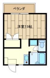 プルミエール町田(1K/2階)の間取り写真