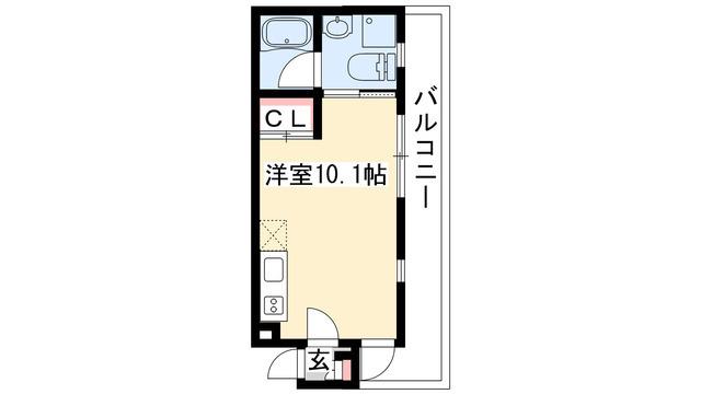 ノーザンクロス(ワンルーム/3階)の間取り写真