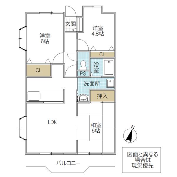 プレアデス(3LDK/11階)の間取り写真