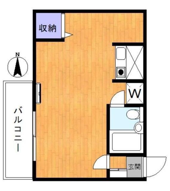 グリーングラスビル(ワンルーム/4階)の間取り写真