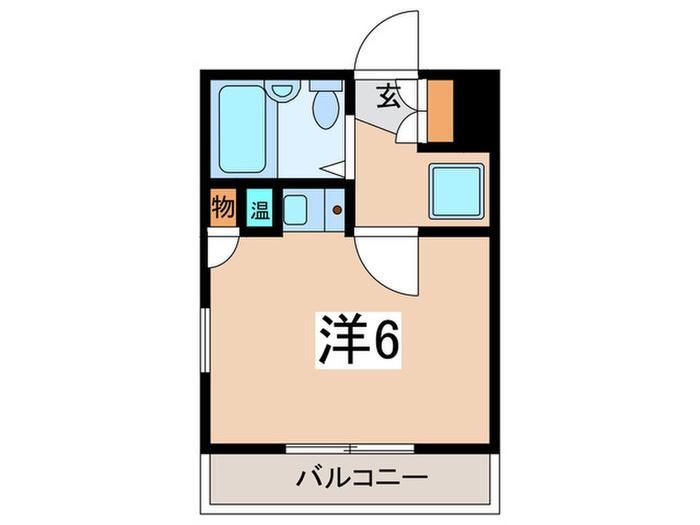 ダイアパレス希望が丘(ワンルーム/3階)の間取り写真