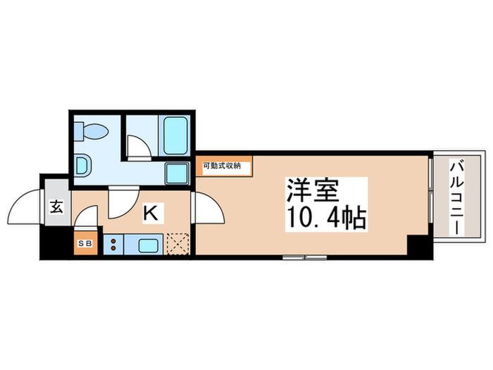 サンスト-リー東池袋(1K/10階)の間取り写真
