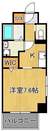 THE STAGE 中原(1K/3階)の間取り写真