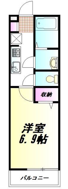 SOLEIL IX(1K/3階)の間取り写真
