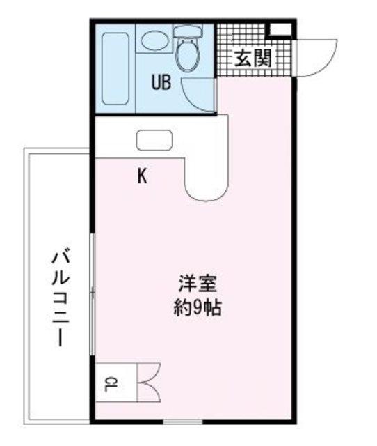 勝呂ビル(ワンルーム/4階)の間取り写真