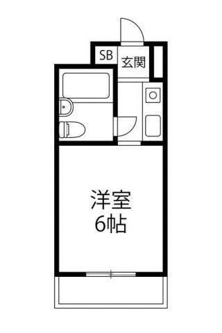 モンシェール尾久(ワンルーム/4階)の間取り写真