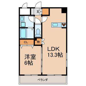 SAKURA(1LDK/2階)の間取り写真
