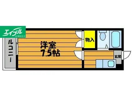 プチメゾンロゼ(1K/3階)の間取り写真