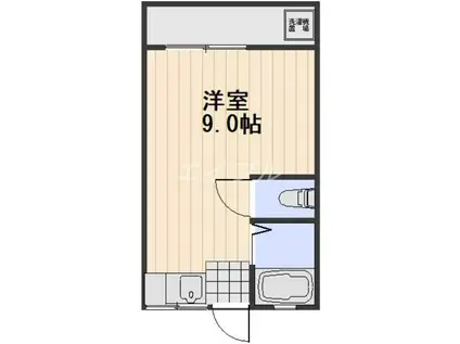 チェルシー青江東(ワンルーム/4階)の間取り写真