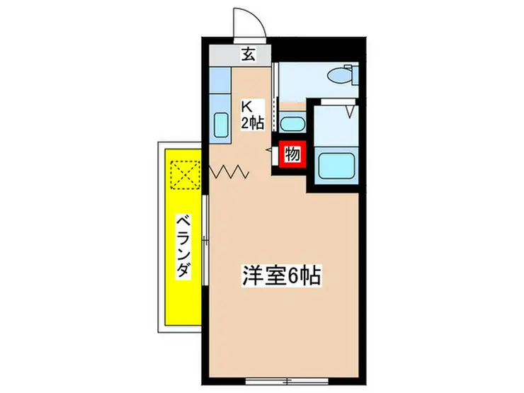 スターダスト日光台A棟 3階階 間取り