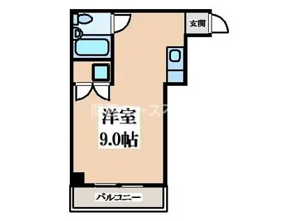 シャルマン錦町(ワンルーム/2階)の間取り写真