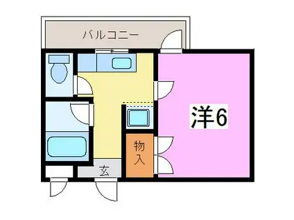 シャルム文京(1K/4階)の間取り写真