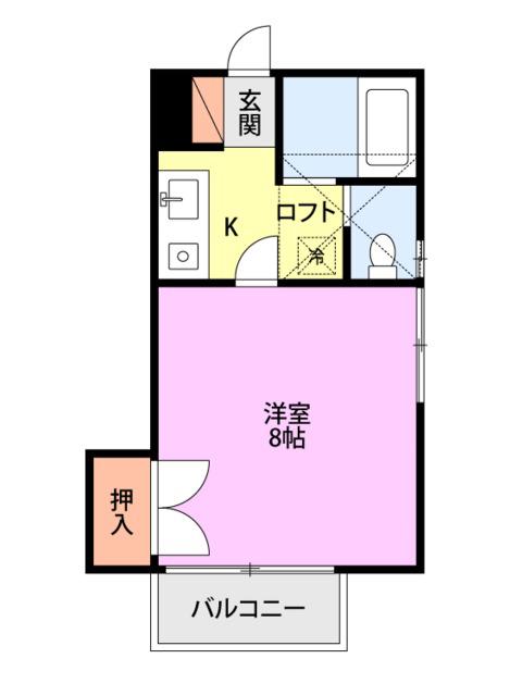 シーサイドパレス(1K/1階)の間取り写真