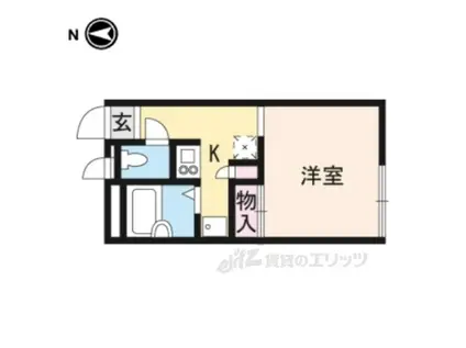 レオパレスたかがき(1K/3階)の間取り写真