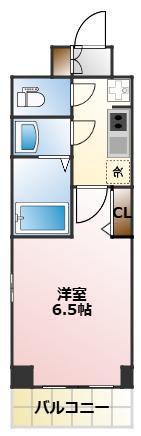 CITY LUX NAMBA サウス(1K/12階)の間取り写真